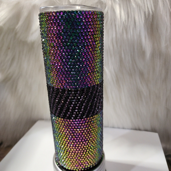 BRAND NEW DOUBLE WALL STAINLESS STEEL RHINESTONE TUMBLER 20oz - Picture 3 of 4